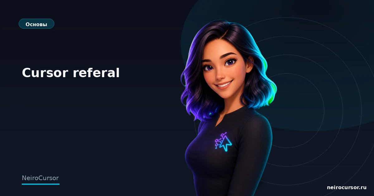 Обложка статьи «Cursor referal» — гайд по Cursor, категория «Основы», NeiroCursor Обложка статьи «Cursor referal» — гайд по Cursor, категория «Основы», NeiroCursor