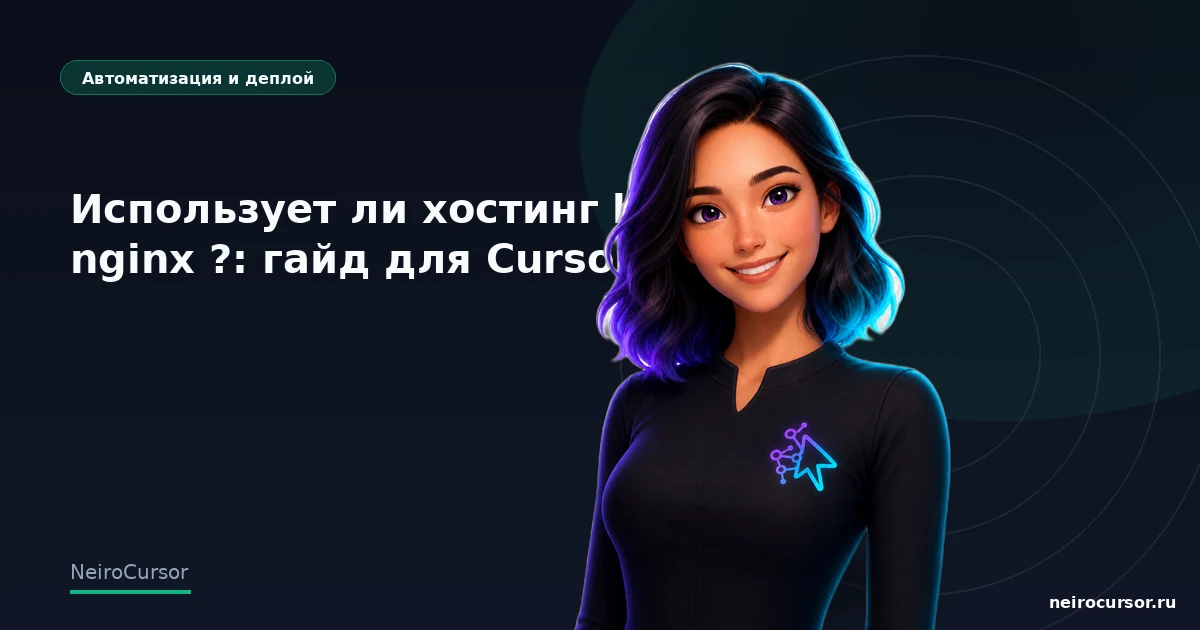 Обложка статьи «Использует ли хостинг beget nginx ?: гайд для Cursor» — гайд по Cursor, категория «Автоматизация и деплой», NeiroCursor Обложка статьи «Использует ли хостинг beget nginx ?: гайд для Cursor» — гайд по Cursor, категория «Автоматизация и деплой», NeiroCursor